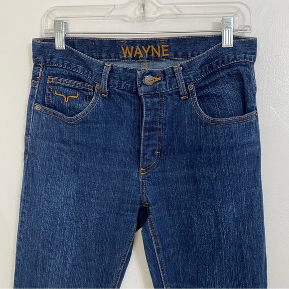 Kimes Ranch Wayne Jeans Mens 29/36 Straight Leg Button Fly Blue Denim Western - Picture 6 of 10
